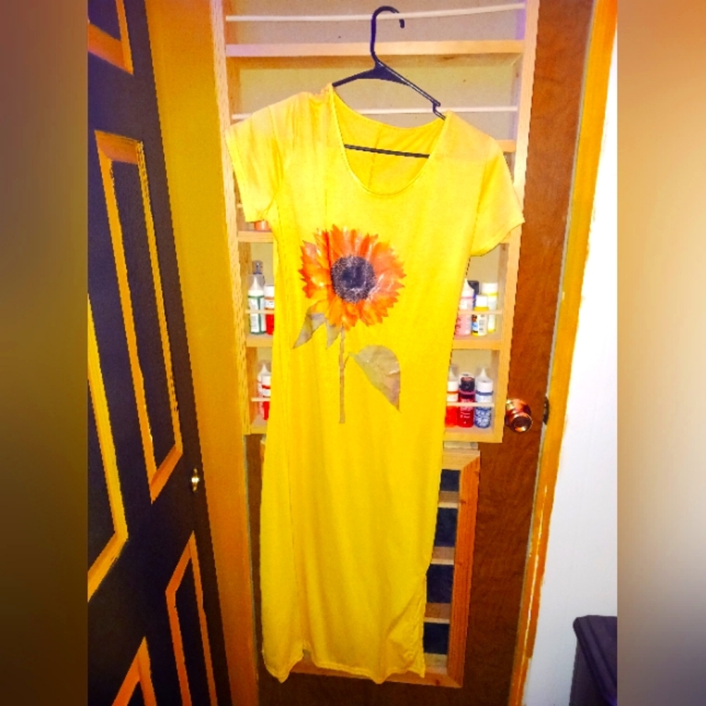 Large sunflower Dress